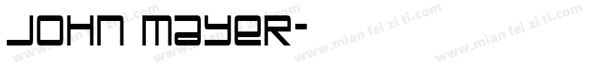 John Mayer字体转换